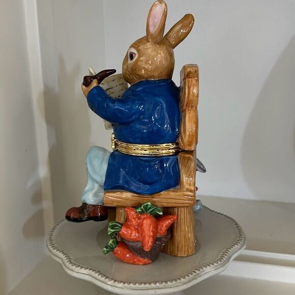 Large Easter Bunny Trinket Box - Picture 5 of 9
